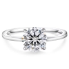 Solitaire classique 2 carats en moissanite