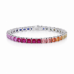 Bracelet multicolore en Moissanite