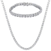 Bracelet et collier tennis