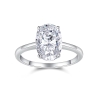 Bague solitaire Oval Moissanite de 4,5 carats