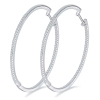 Boucles d’oreilles cerceau en moissanite
