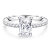 Bague coupe radiant de 1ct